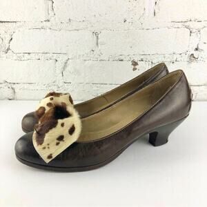 TP Pony Calf Hair Accent Pumps